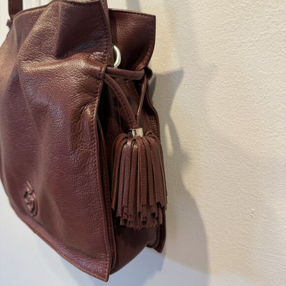 Oryany Tote Purse Leather Wine Bag Tassel Shoulder Crossbody Convertible Strap - Picture 5 of 14